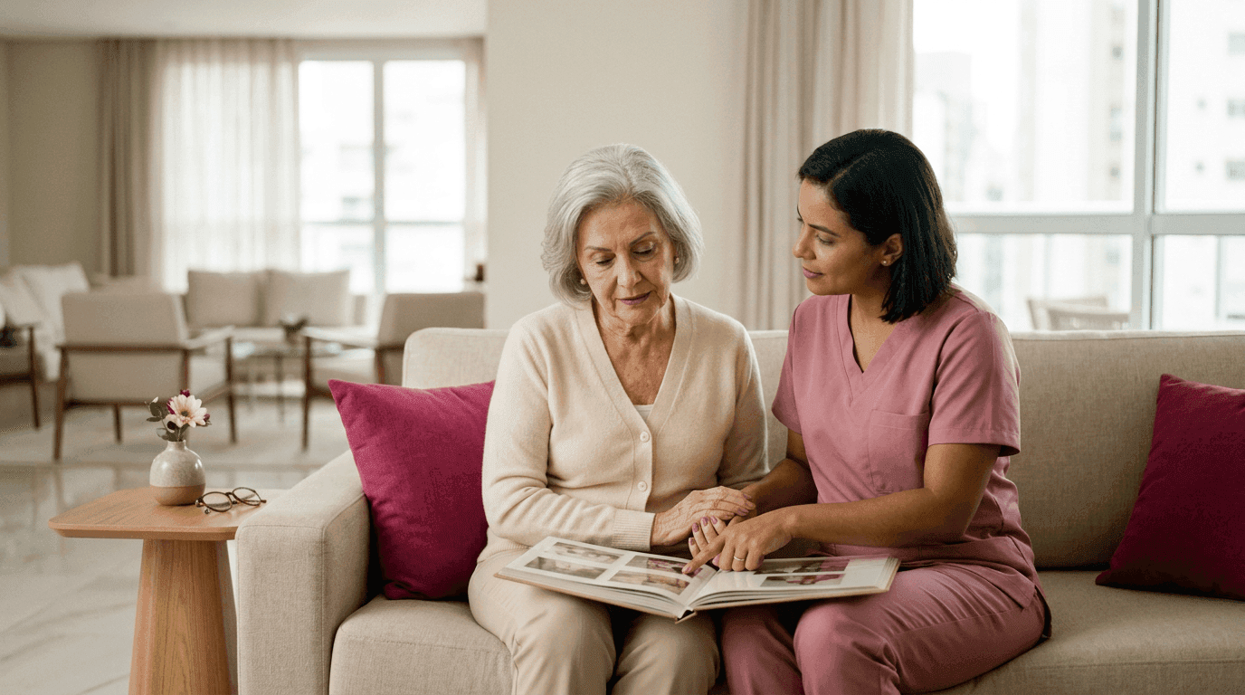 Cuidados com idosos com Alzheimer em casa: guia prático para a família